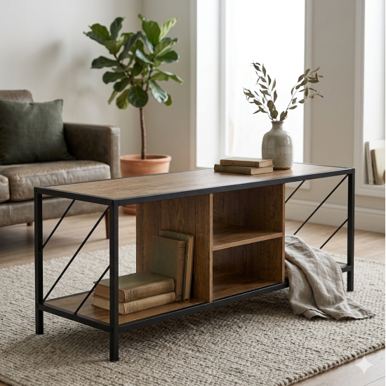 Wooden & Metal Table